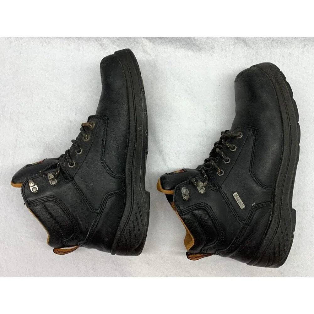 Thorogood Steel Toe Work Boots 804-6135 Men's 11.5 M Black Well Loved